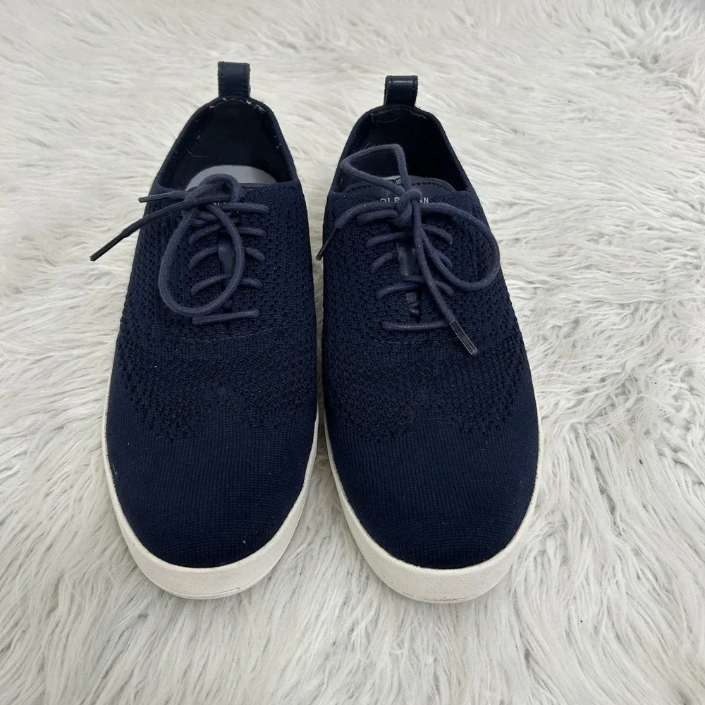 Cole Haan Blue Grandpro‎ Contender Stitchlite Fabric Sneaker Women's Size 7.5B